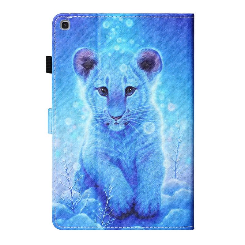 Flip Cover Samsung Galaxy Tab A7 Baby Tiger