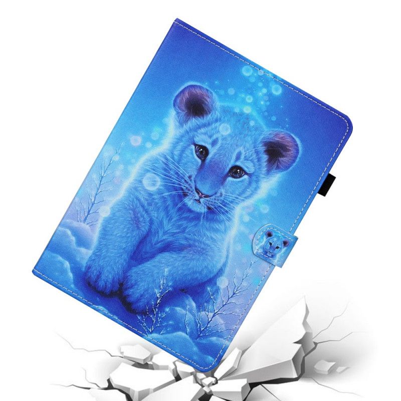 Flip Cover Samsung Galaxy Tab A7 Baby Tiger