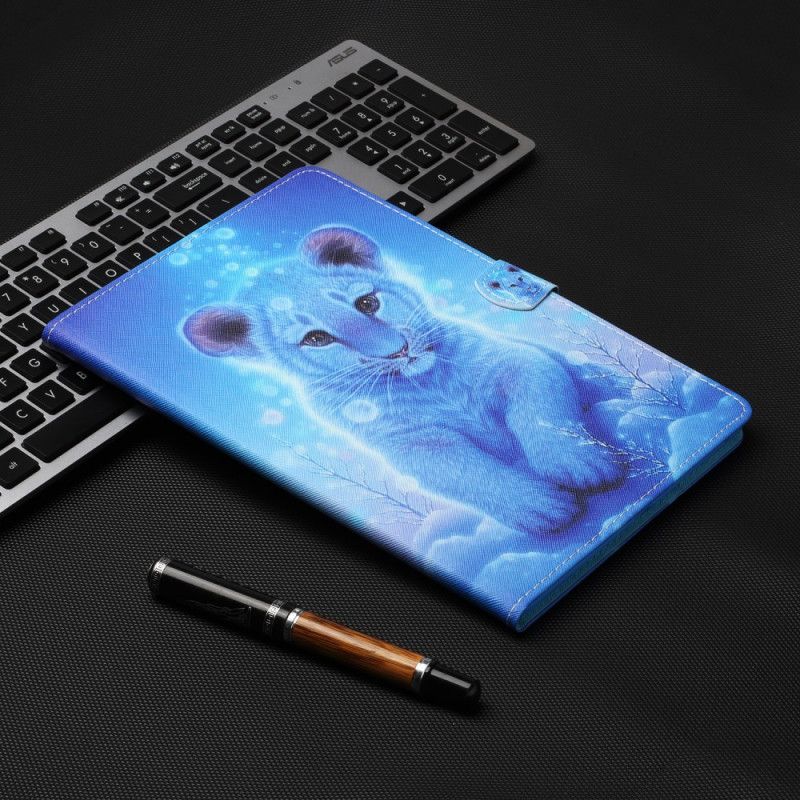 Flip Cover Samsung Galaxy Tab A7 Baby Tiger