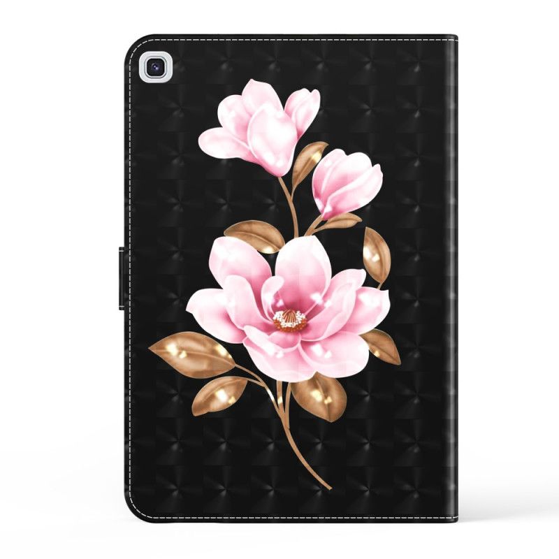 Flip Cover Samsung Galaxy Tab A7 Mobilcover Lyserøde Lyserøde Blomster