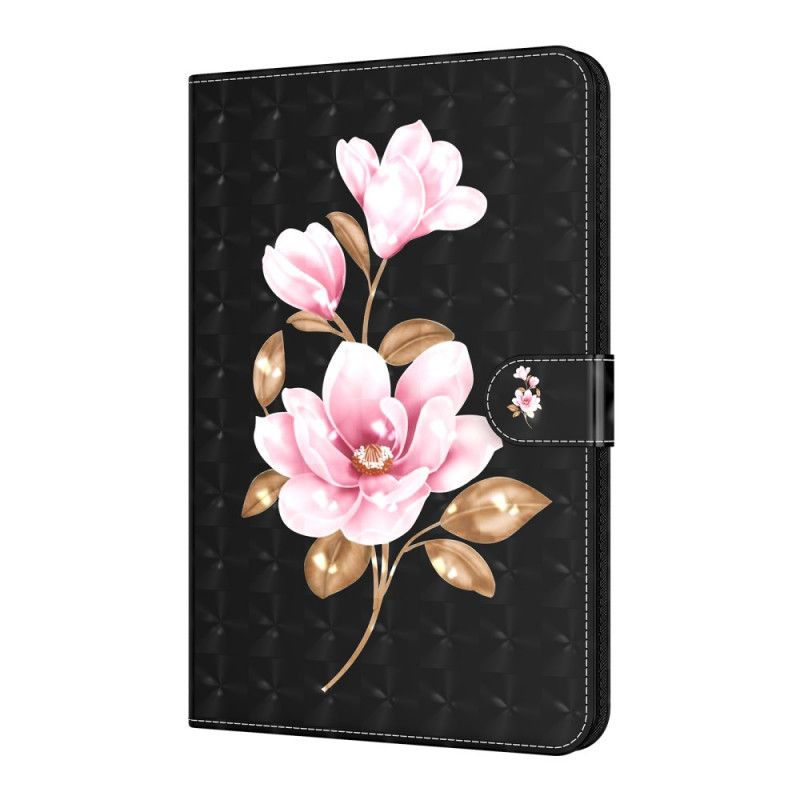 Flip Cover Samsung Galaxy Tab A7 Mobilcover Lyserøde Lyserøde Blomster