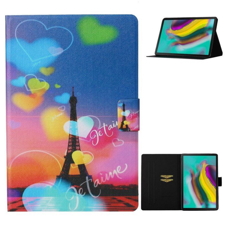 Flip Cover Samsung Galaxy Tab A7 Mobilcover Paris. Jeg Elsker Dig