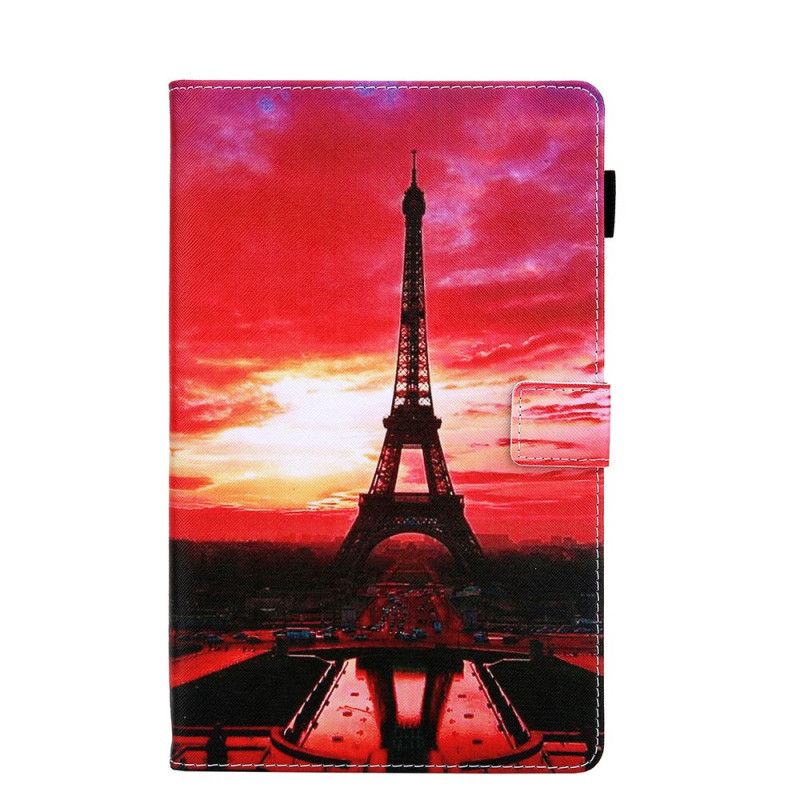 Flip Cover Samsung Galaxy Tab A7 Mobilcover Solnedgang Eiffeltårnet