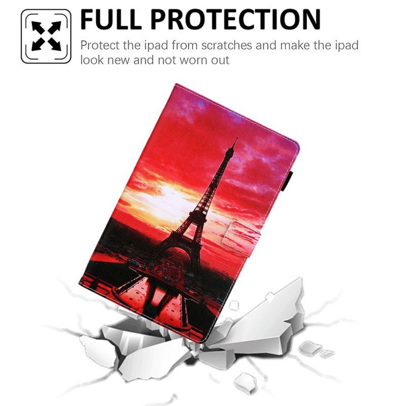 Flip Cover Samsung Galaxy Tab A7 Mobilcover Solnedgang Eiffeltårnet