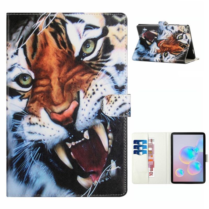 Flip Cover Samsung Galaxy Tab A7 Storslået Tiger