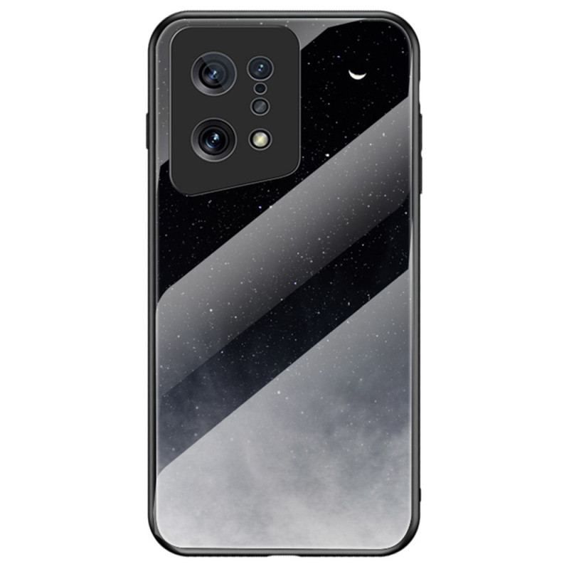 Cover Oppo Find X5 Marmor Hærdet Glas