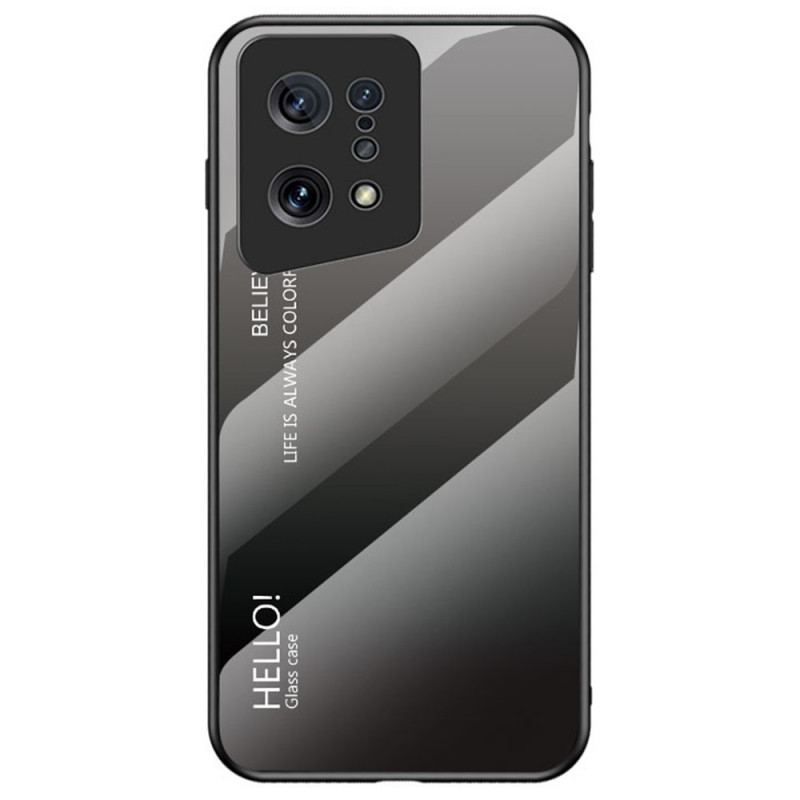 Mobilcover Oppo Find X5 Hærdet Glas Hej