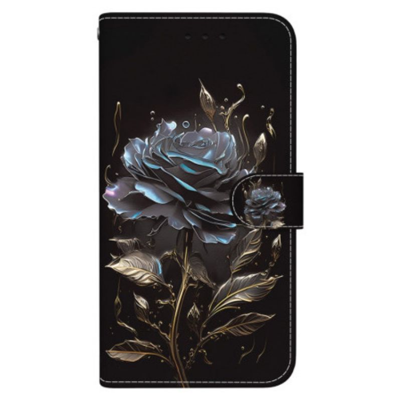 Flip Cover Realme 12 Plus 5g Sort Rose Med Rem