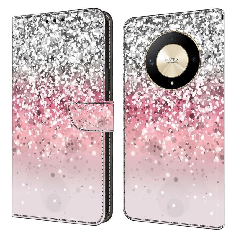 Flip Cover Honor X9b / Magic 6 Lite Gradient Glitter