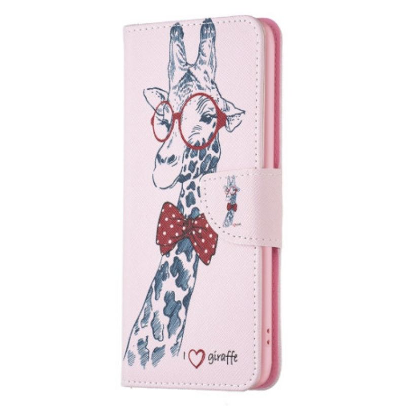 Flip Cover Honor X9b / Magic 6 Lite Intello Giraffe