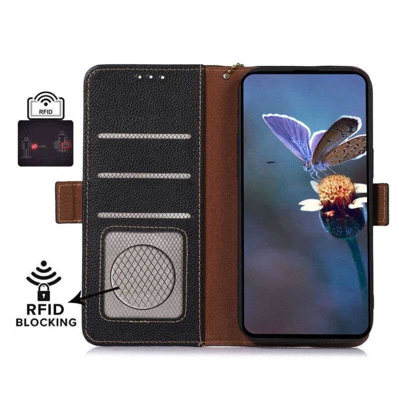 Flip Cover Honor X9b / Magic 6 Lite Læder Rfid-blokering