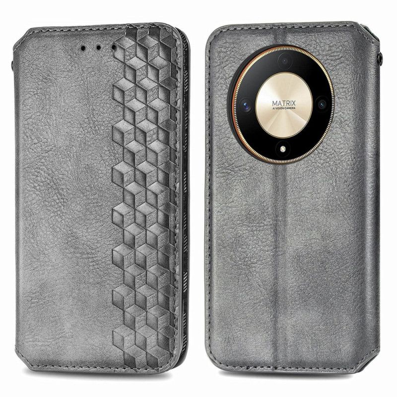 Flip Cover Honor X9b / Magic 6 Lite Retro Ruskind Stil