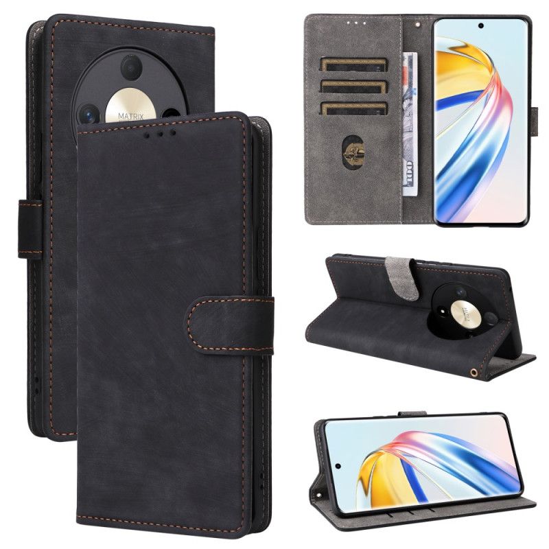 Flip Cover Honor X9b / Magic 6 Lite Rfid-beskyttelse Og Snor