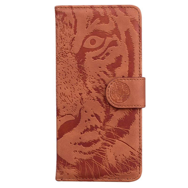 Læder Cover Honor X9b / Magic 6 Lite Telefon Etui Tigerfodspor