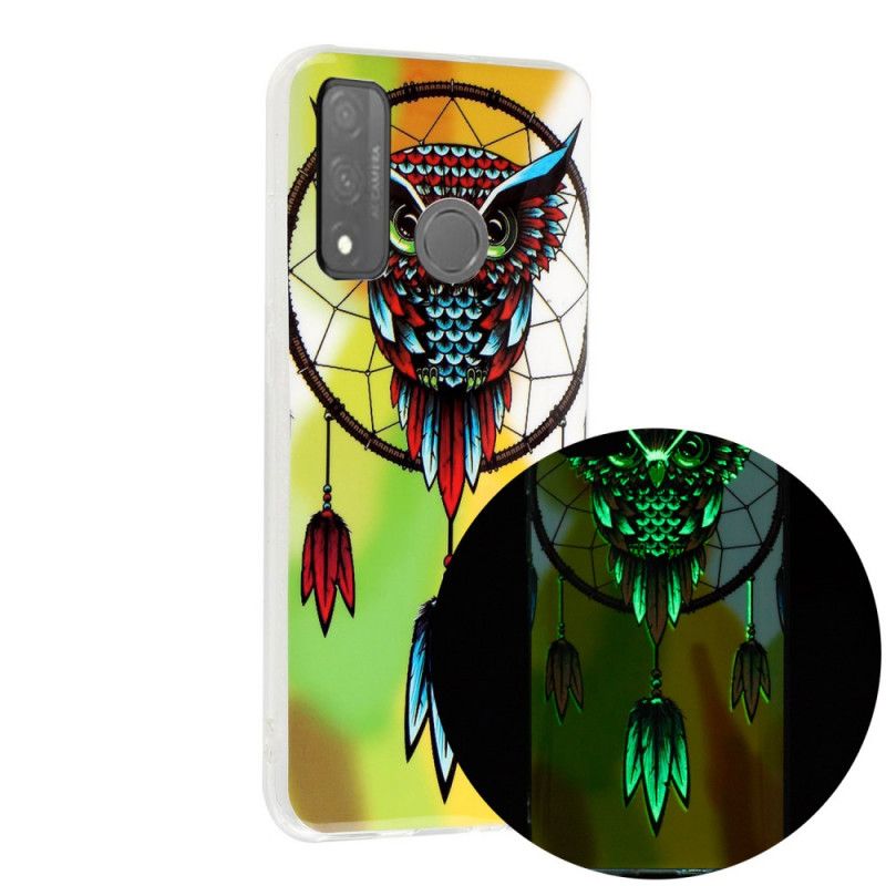 Cover for Huawei P Smart 2020 Drømmefanger Med Fluorescerende Ugle