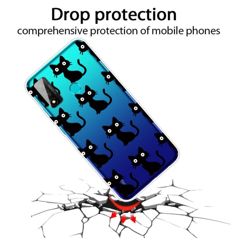 Cover for Huawei P Smart 2020 Flere Sorte Katte