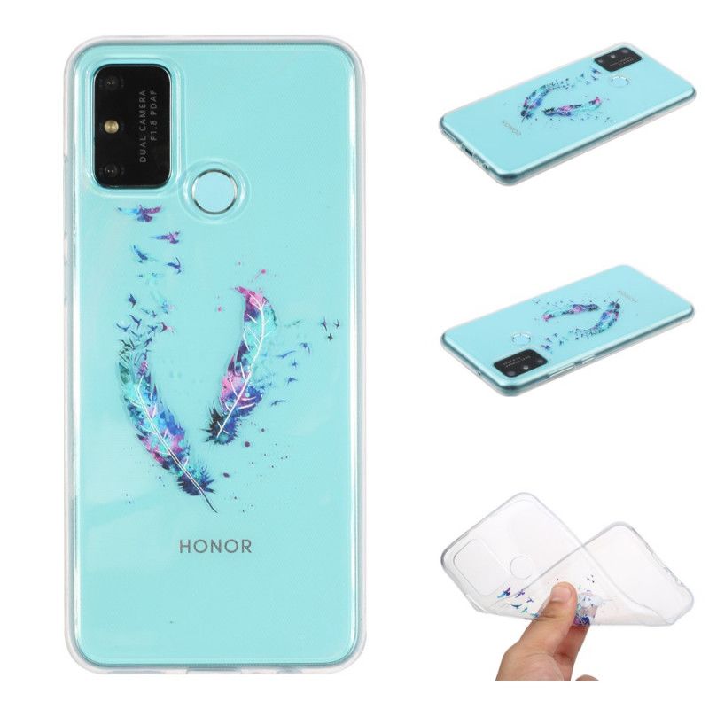 Cover for Huawei P Smart 2020 Gennemsigtige Fjer