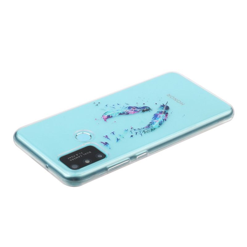 Cover for Huawei P Smart 2020 Gennemsigtige Fjer