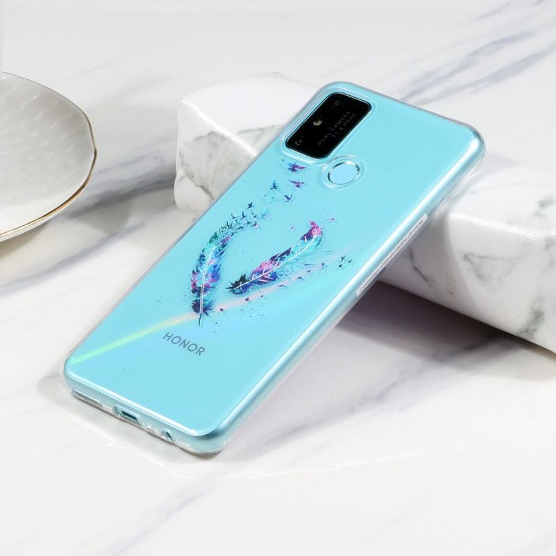 Cover for Huawei P Smart 2020 Gennemsigtige Fjer