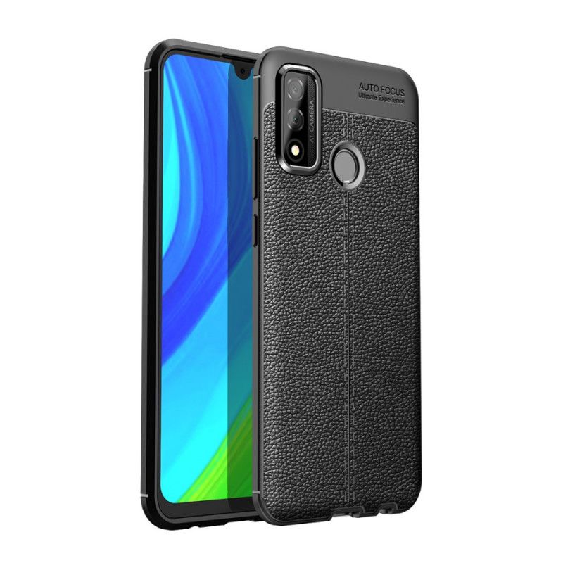 Cover for Huawei P Smart 2020 Sort Dobbeltlinjeret Lychee-Effekt