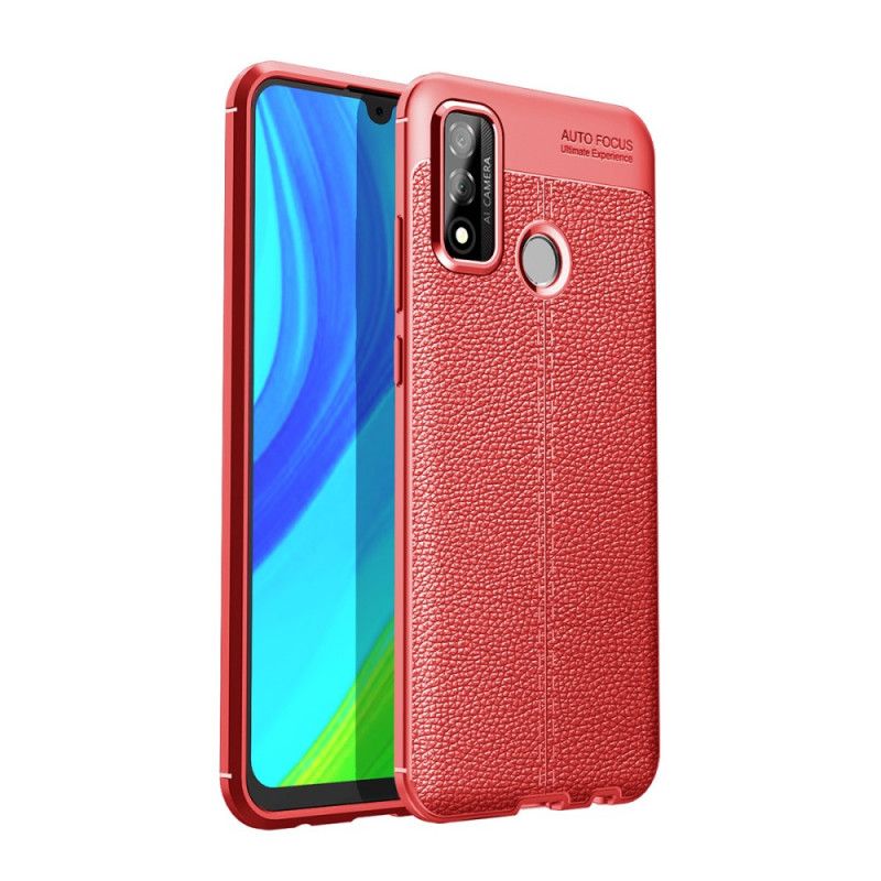 Cover for Huawei P Smart 2020 Sort Dobbeltlinjeret Lychee-Effekt