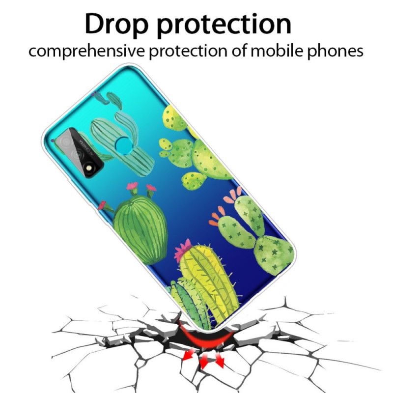 Cover Huawei P Smart 2020 Akvarelkaktus