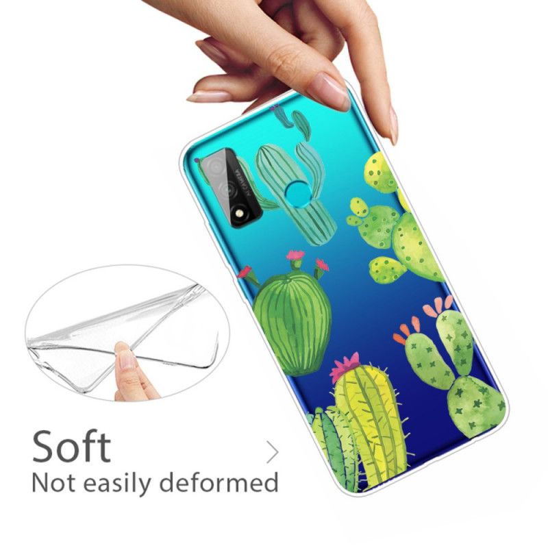 Cover Huawei P Smart 2020 Akvarelkaktus