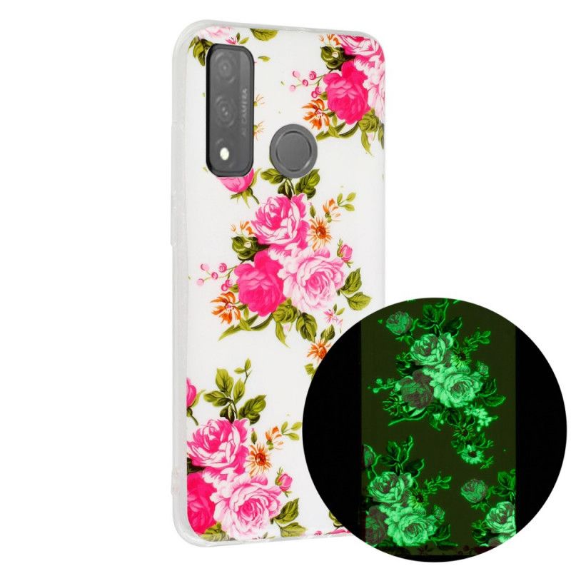 Cover Huawei P Smart 2020 Fluorescerende Frihedsblomster