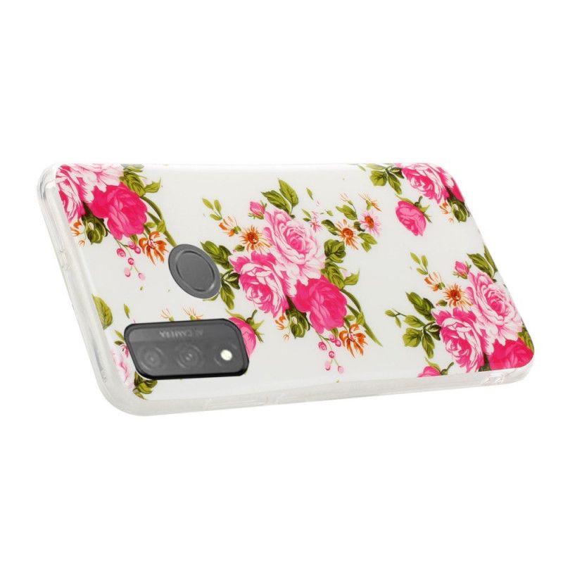 Cover Huawei P Smart 2020 Fluorescerende Frihedsblomster