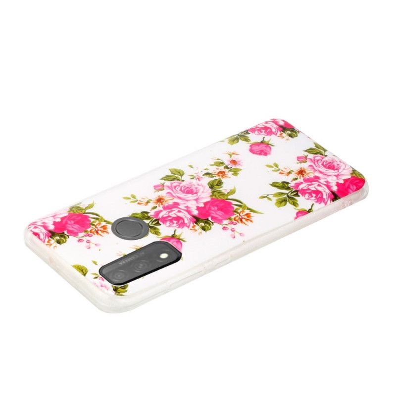 Cover Huawei P Smart 2020 Fluorescerende Frihedsblomster