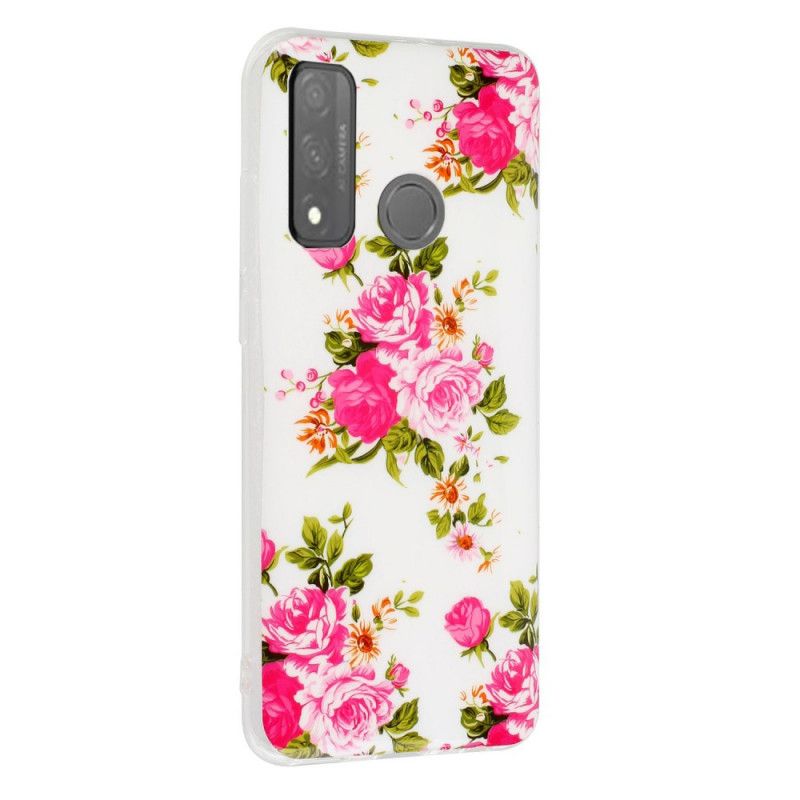 Cover Huawei P Smart 2020 Fluorescerende Frihedsblomster