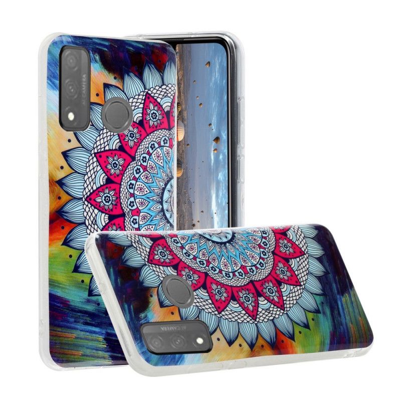 Cover Huawei P Smart 2020 Fluorescerende Mandala Blomst Original