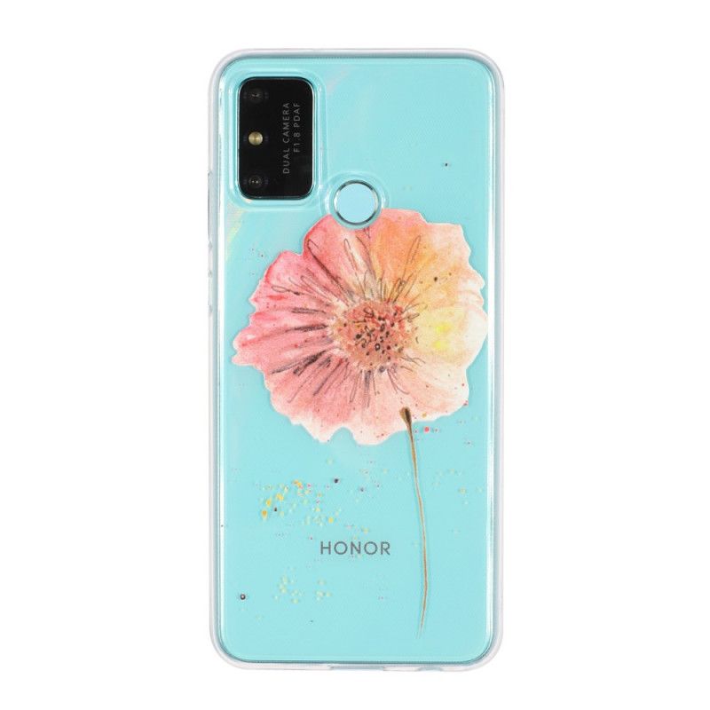 Cover Huawei P Smart 2020 Gennemsigtig Akvarelvalmue