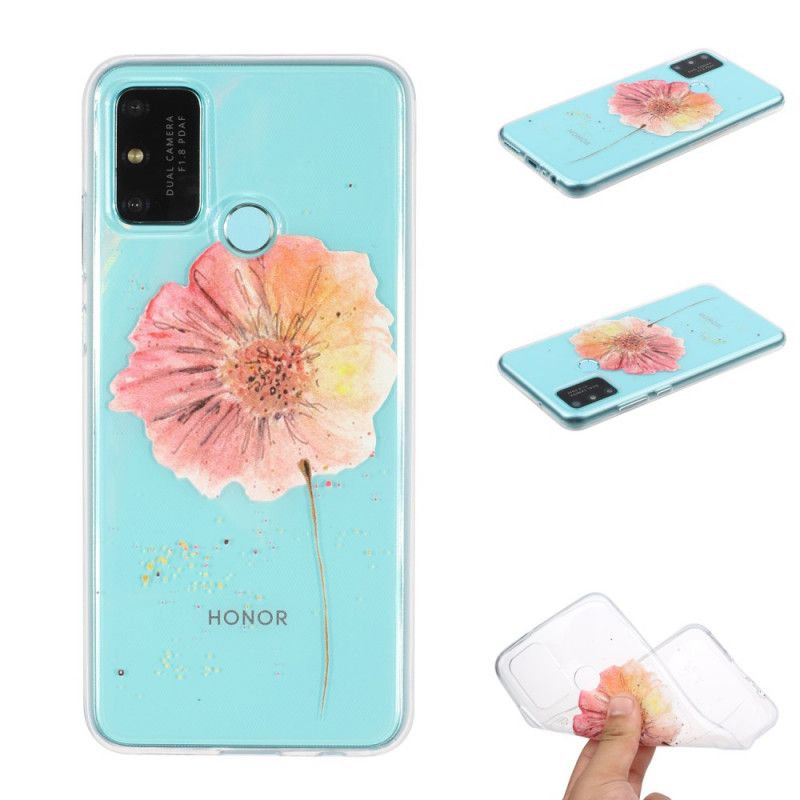 Cover Huawei P Smart 2020 Gennemsigtig Akvarelvalmue