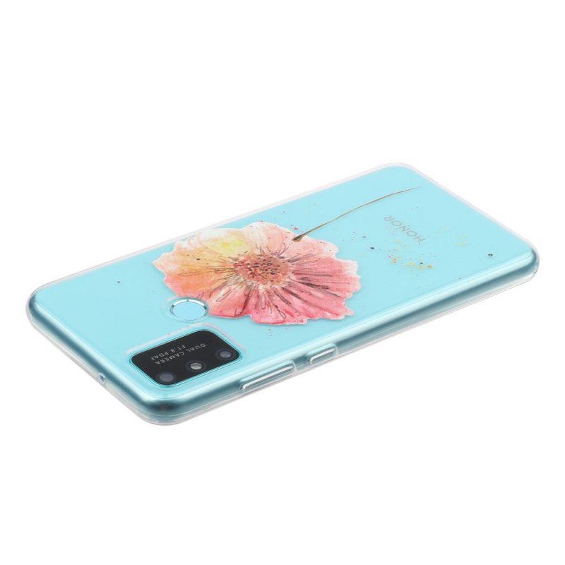 Cover Huawei P Smart 2020 Gennemsigtig Akvarelvalmue