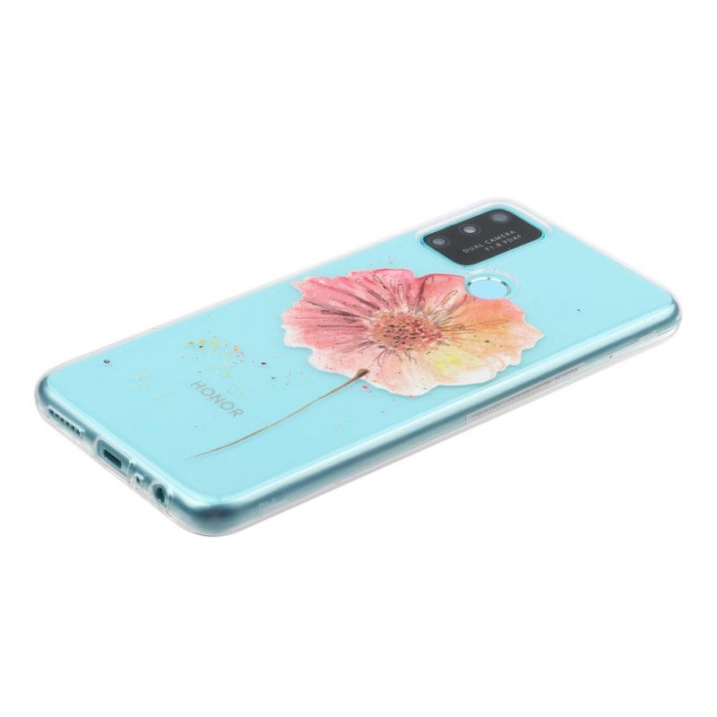 Cover Huawei P Smart 2020 Gennemsigtig Akvarelvalmue