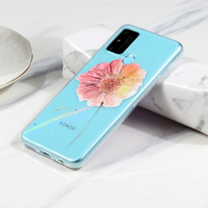 Cover Huawei P Smart 2020 Gennemsigtig Akvarelvalmue