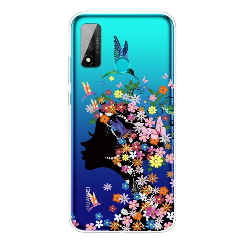 Cover Huawei P Smart 2020 Gennemsigtig Blomsterpige