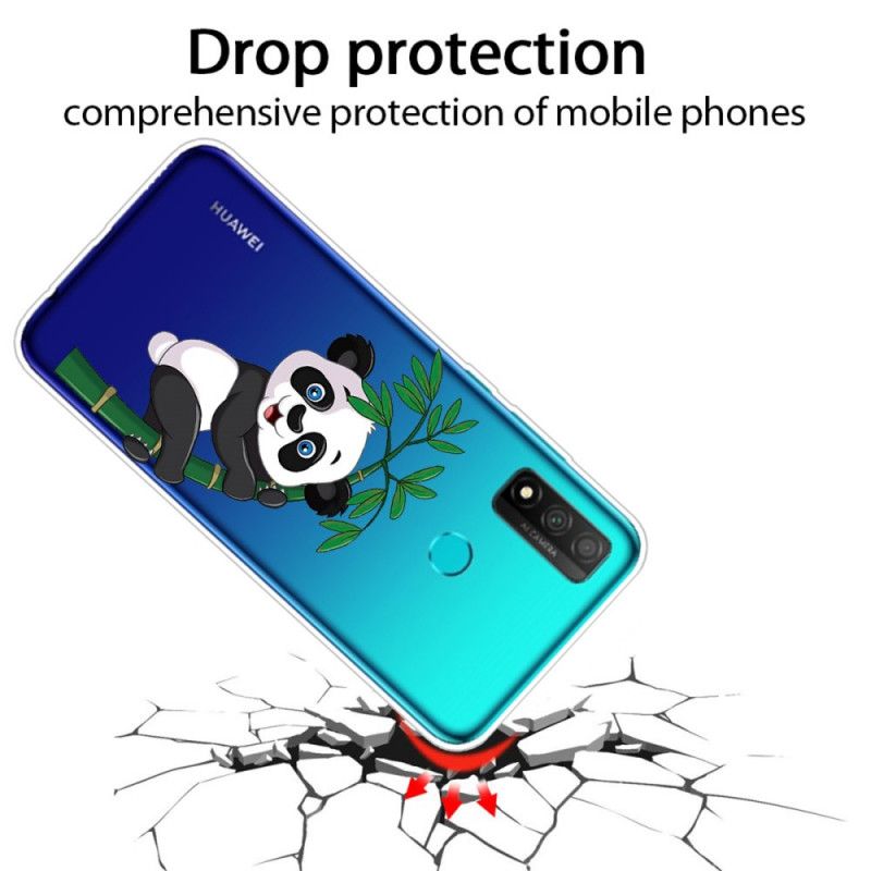 Cover Huawei P Smart 2020 Gennemsigtig Panda På Bambussen Original