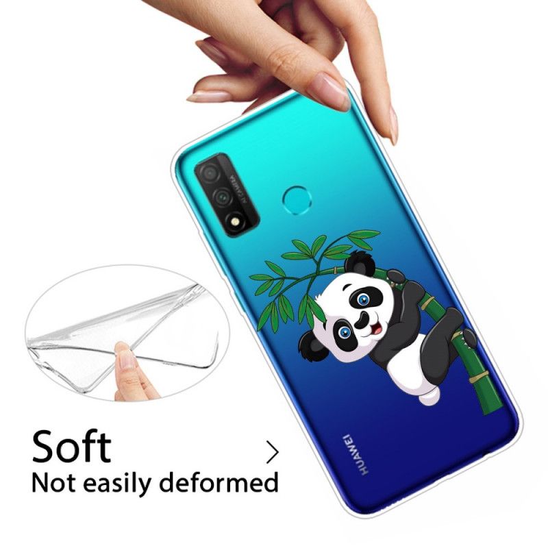 Cover Huawei P Smart 2020 Gennemsigtig Panda På Bambussen Original