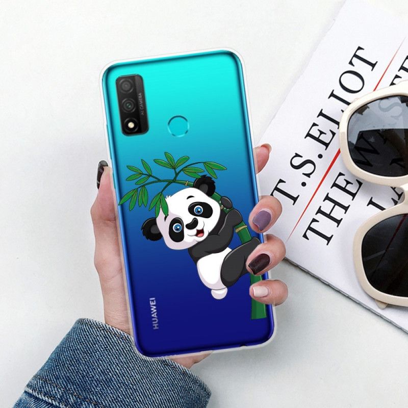 Cover Huawei P Smart 2020 Gennemsigtig Panda På Bambussen Original