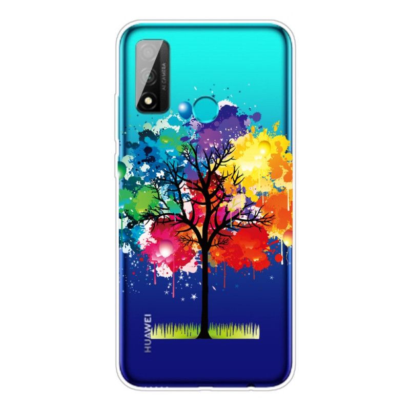 Cover Huawei P Smart 2020 Gennemsigtigt Akvareltræ Beskyttelse