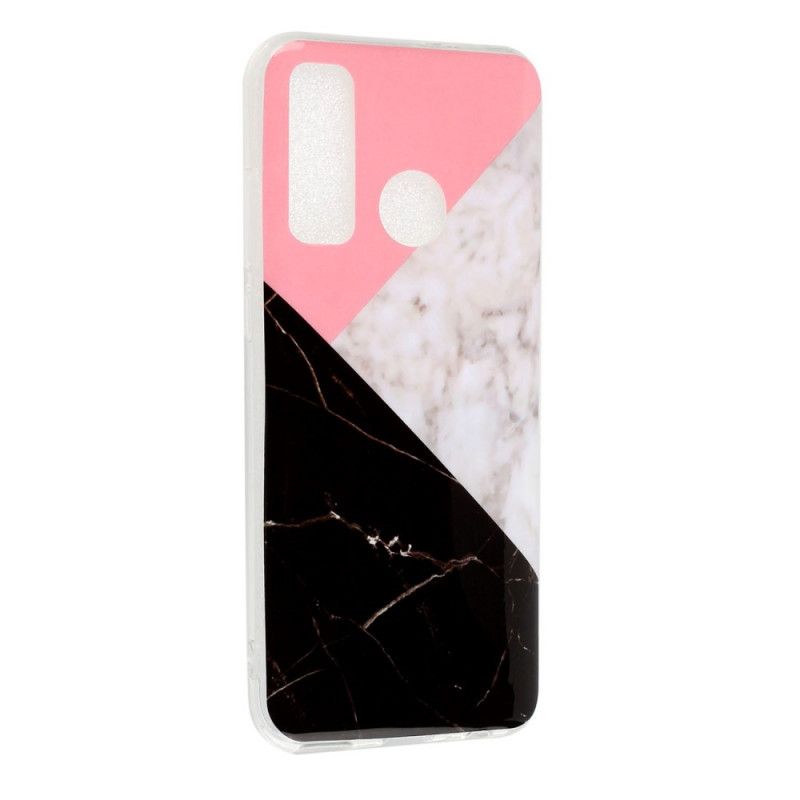 Cover Huawei P Smart 2020 Geometrisk Marmoreffekt Original