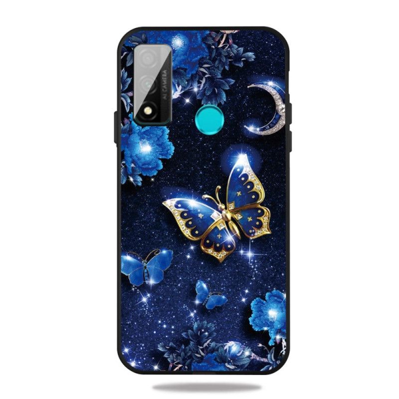 Cover Huawei P Smart 2020 Gylden Sommerfugl Beskyttelse