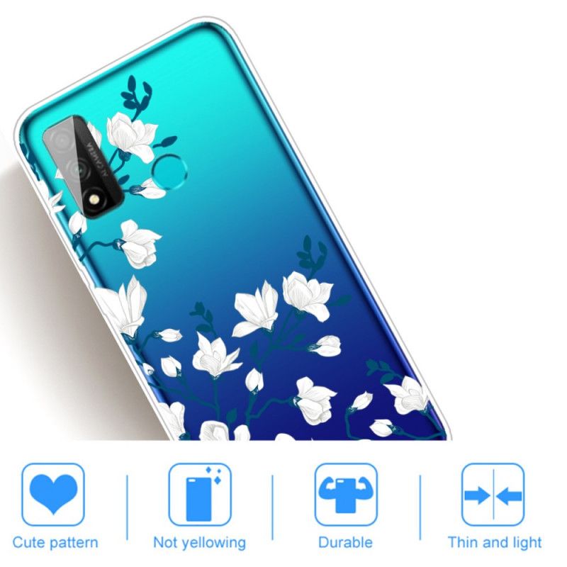 Cover Huawei P Smart 2020 Hvide Blomster