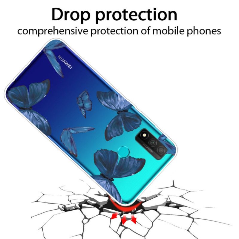 Cover Huawei P Smart 2020 Lyserød Mobilcover Vilde Sommerfugle