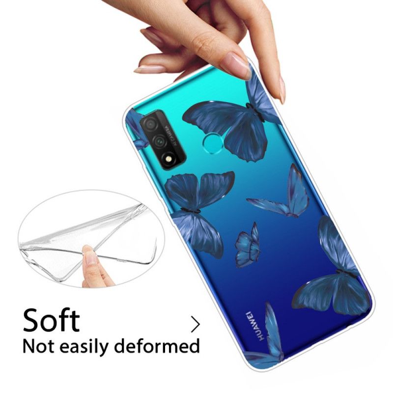 Cover Huawei P Smart 2020 Lyserød Mobilcover Vilde Sommerfugle