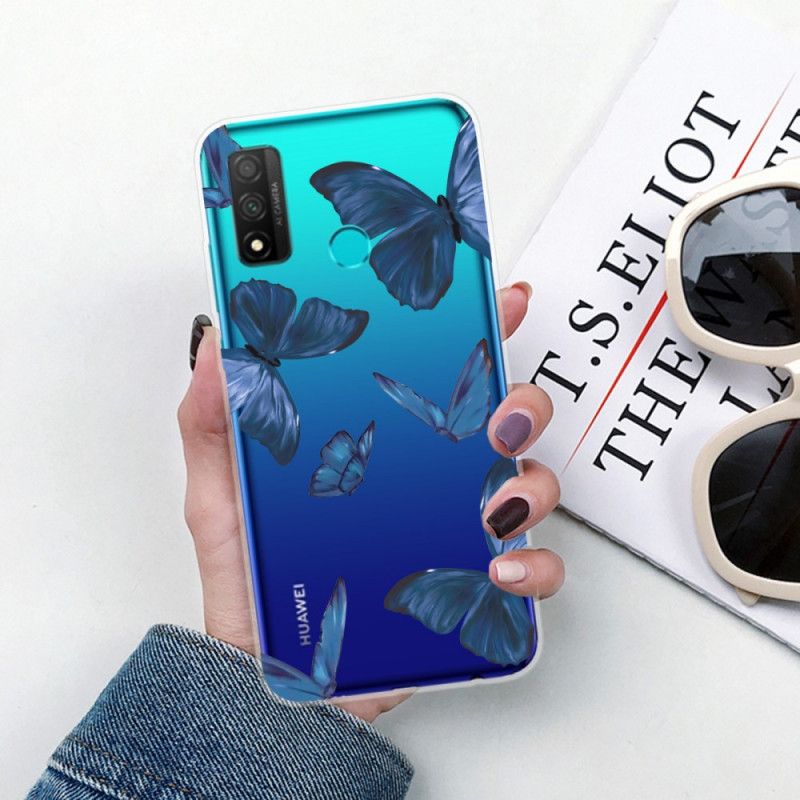 Cover Huawei P Smart 2020 Lyserød Mobilcover Vilde Sommerfugle