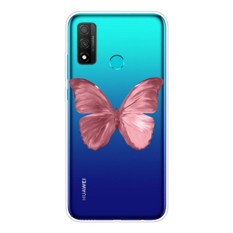 Cover Huawei P Smart 2020 Lyserød Mobilcover Vilde Sommerfugle