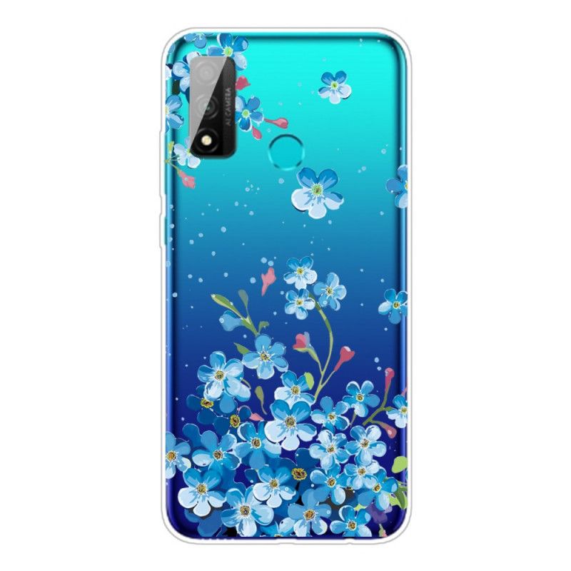 Cover Huawei P Smart 2020 Mobilcover Buket Blå Blomster